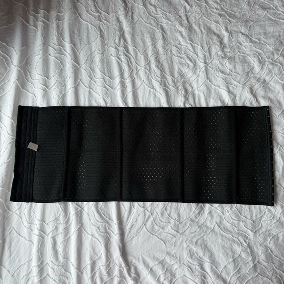 Black Shapewear Corset Inmate Silever Hooks - Picture 2 of 6